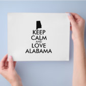 Aanpasbare BLIJF KALM en HOU VAN ALABAMA Flyer (Hand)