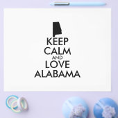 Aanpasbare BLIJF KALM en HOU VAN ALABAMA Flyer (Enkel)