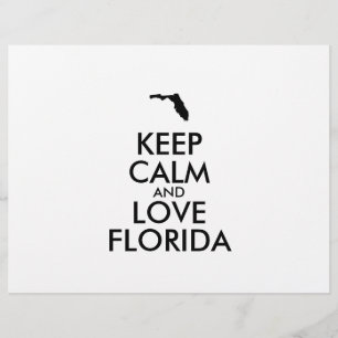 Aanpasbare BLIJF KALM en HOU VAN FLORIDA Flyer