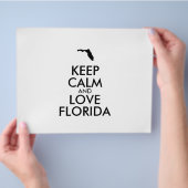 Aanpasbare BLIJF KALM en HOU VAN FLORIDA Flyer (Hand)