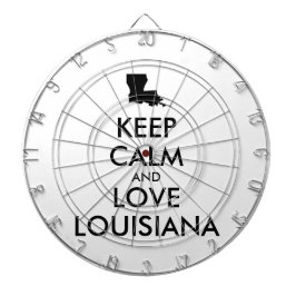 Aanpasbare BLIJF KALM en HOU VAN LOUISIANA Dartbord