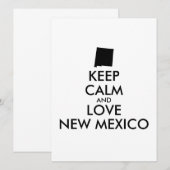 Aanpasbare BLIJF KALM en HOU VAN NEW MEXICO (Voorkant / Achterkant)