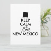 Aanpasbare BLIJF KALM en HOU VAN NEW MEXICO (Staand voorkant)