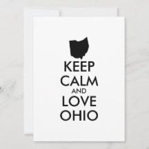Aanpasbare BLIJF KALM en HOU VAN OHIO
