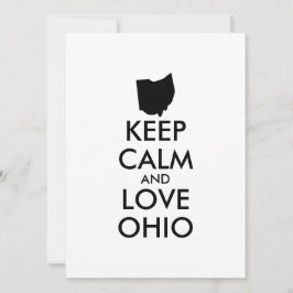 Aanpasbare BLIJF KALM en HOU VAN OHIO