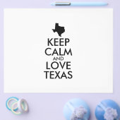 Aanpasbare BLIJF KALM en HOU VAN TEXAS Flyer (Enkel)