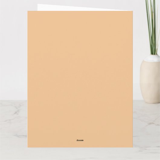 Aanpasbare bloemenkabouter illustratie kaart (Achterkant)