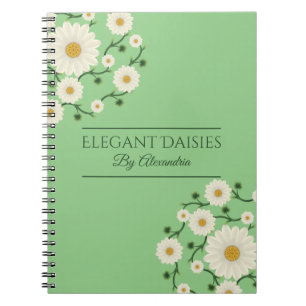 Aanpasbare bloemige madeliefjes evenementenplanner notitieboek