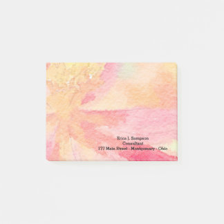 Aanpasbare bloemige waterverf Post-it-briefjes Post-it® Notes