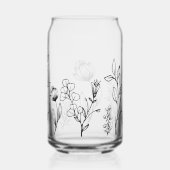 Aanpasbare bloemmotief blikvorm glas (Achterkant)