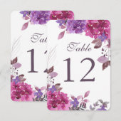 Aanpasbare Boho Botanische Tafelnummerkaarten Kaart (Voorkant / Achterkant)