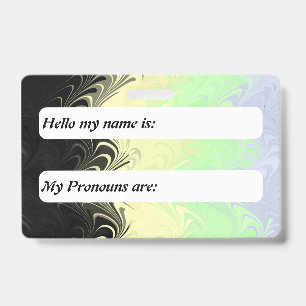 Aanpasbare Boho Golvende Cassgender Pride Vlag Badge