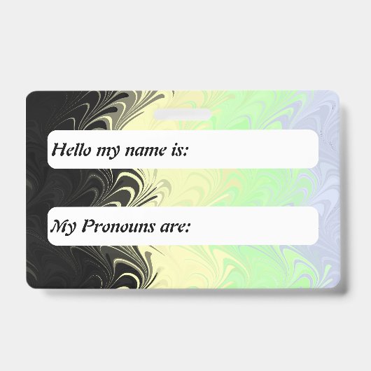 Aanpasbare Boho Golvende Cassgender Pride Vlag Badge (Voorzijde)