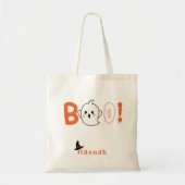 aanpasbare Boo halloween Canvas tas (Voorkant)