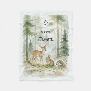 Aanpasbare bosvrienden fleece deken