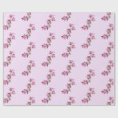 Aanpasbare Bougainvillea-wijnachtergrond Cadeaupapier (Vlak)