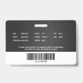 Aanpasbare Brandweerman Brandweer Medewerker Badge (Achterkant)