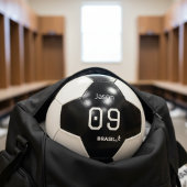 Aanpasbare Brasil Voetbal Monochrome Uitrusting
