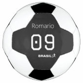 Aanpasbare Brasil Voetbal Monochrome Uitrusting (Voorkant)