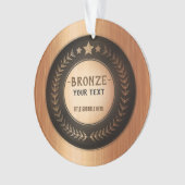 AANPASBARE BRONZEN KAMPIOEN MEDAILLE MET EIGEN OPD ORNAMENT (voorkant)