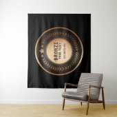 AANPASBARE BRONZEN KAMPIOEN MEDAILLE MET EIGEN OPD WANDKLEED (In situ)