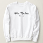 Aanpasbare Bruid Crewneck Pullover Sweatshirt (Design voorkant)