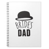 Aanpasbare Bruid Vader Bruidsvaders Bedankt Notitieboek (Voorkant)