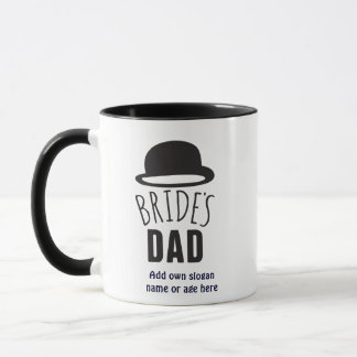 Aanpasbare Bruid Vader Vader van de Bruid Bedankt Mok