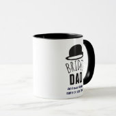 Aanpasbare Bruid Vader Vader van de Bruid Bedankt Mok (Voorkant rechts)