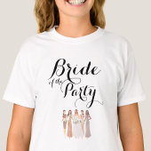Aanpasbare bruid van de partij Bachelorette Hen T-shirt