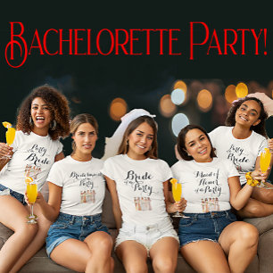 Aanpasbare bruidsmeisje van de partij Bachelorette T-shirt