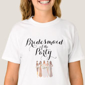 Aanpasbare bruidsmeisje van de partij Bachelorette T-shirt