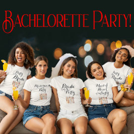 Aanpasbare Bruidsmeisje van het Feest Bachelorette T-shirt