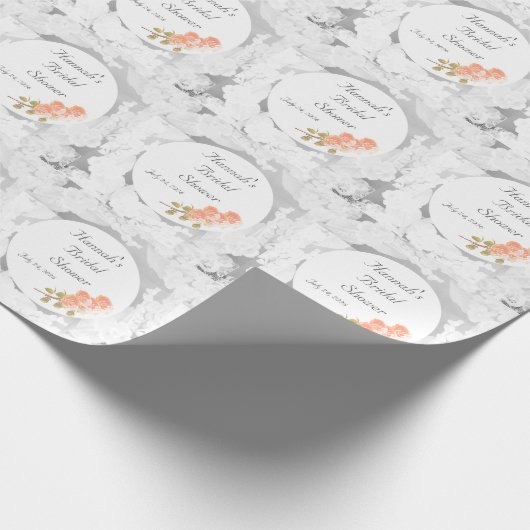 Aanpasbare Bruidsuitnodiging Cadeaupapier (Hoek)