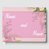 Aanpasbare bruiloft gastenboek (Voorkant)