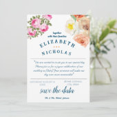 Aanpasbare bruiloft uitnodiging, boho bruiloft kaart (Staand voorkant)