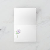 Aanpasbare Bruiloftsdouche Ranunculus & Anemones Bedankkaart (Binnen)