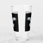 Aanpasbare Buizerd Uitgespreide Vleugels Drinkglas Glas (Links)