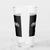 Aanpasbare Buizerd Uitgespreide Vleugels Drinkglas Glas (Rechts)