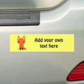 Aanpasbare bumpersticker voor vossenvos (Op auto)