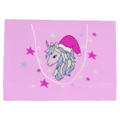 Aanpasbare cadeautas voor Unicorn Santa Kerstmis (Achterkant)