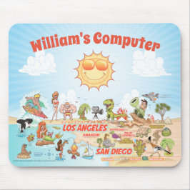 Aanpasbare California Cartoon Muismat