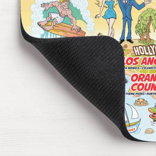 Aanpasbare California Cartoon Muismat (Hoek)