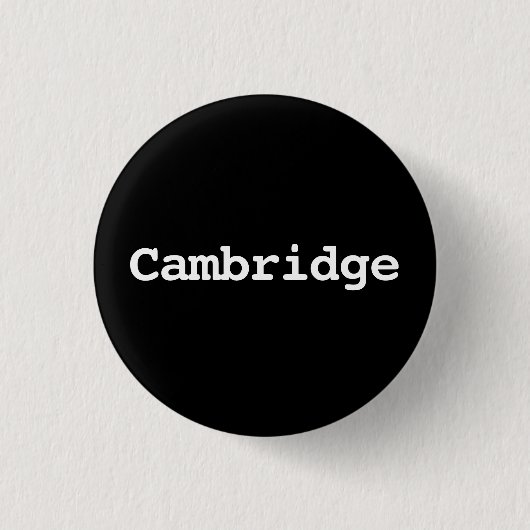 Aanpasbare Cambridge typografie Ronde Button 3,2 Cm (Voorkant)