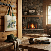 Aanpasbare canvas tas voor waterverf woudscène