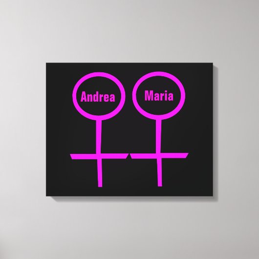 Aanpasbare Canvasprint voor Lesbische Geliefden Canvas Afdruk (Voorkant)