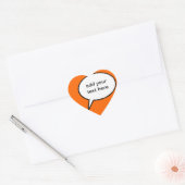 aanpasbare cartoon spraakballon hart sticker (Envelop)