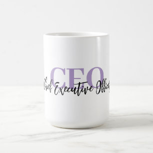Aanpasbare “CEO” koffiemok — Gepersonaliseerd cade