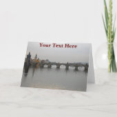 Aanpasbare Charles Bridge, Praag Kaart (Voorkant)
