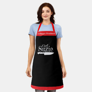 Aanpasbare chef-naam schort - Gepersonaliseerd!